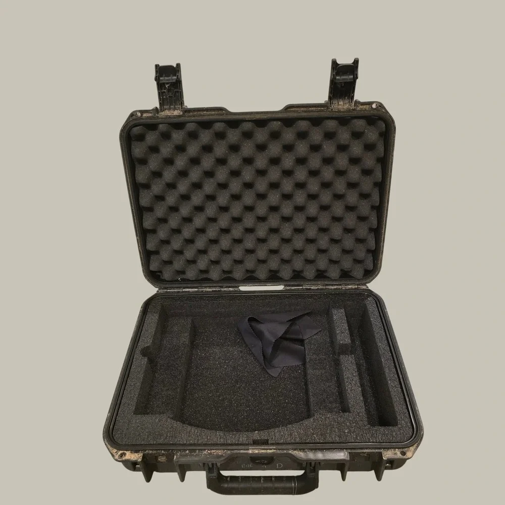 Pelican type Equipment Case Black Hard Shell Foam Lined Protective Travel